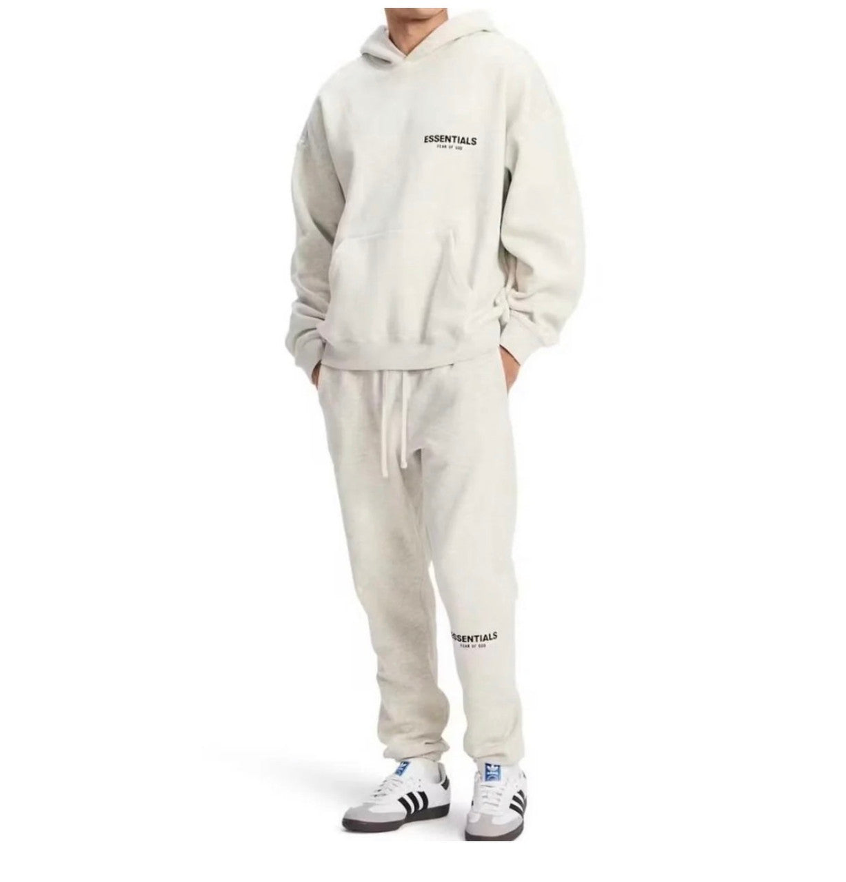 LIGHT OATMEAL CUFFED SET