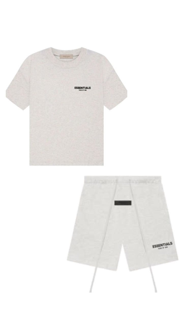 LIGHT OATMEAL SET SHORT - SHIRT